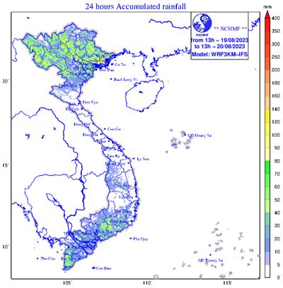 TIN MƯA LỚN DIỆN RỘNG TẠI THÁI BÌNH (CHIỀU NGÀY 19/8/2023)