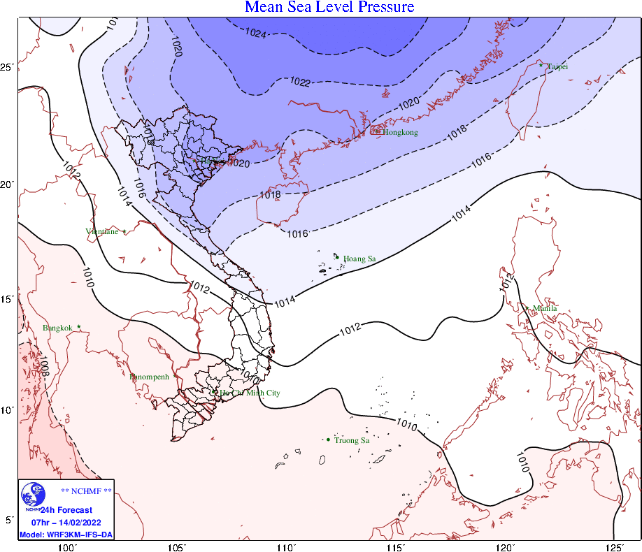 TIN GIÓ MÙA ĐÔNG BẮC (Chiều 13/02/2022)