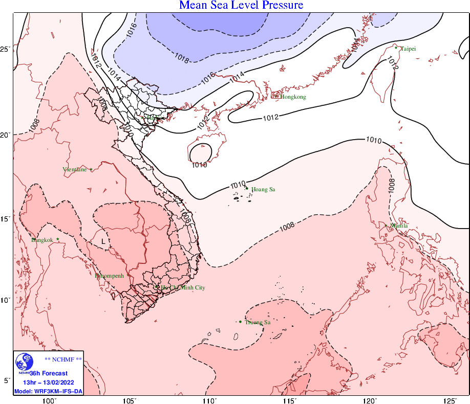 TIN GIÓ MÙA ĐÔNG BẮC (sáng 13/02/2022)