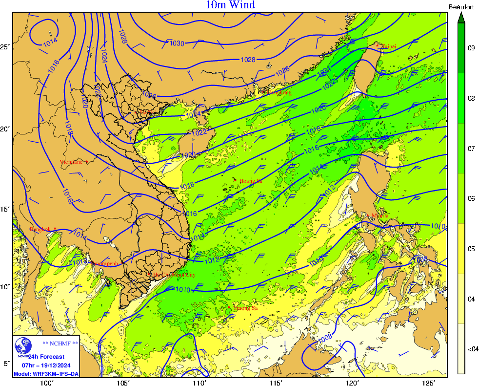 TIN DỰ BÁO GIÓ MẠNH, SÓNG LỚN TRÊN VÙNG BIỂN TỈNH THÁI BÌNH (16h00 NGÀY 18/12/2024)